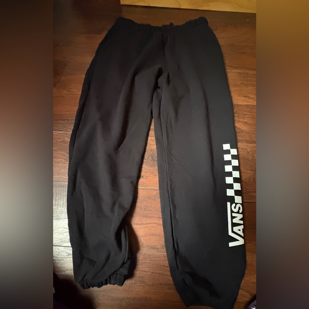 Vans Black Checkered Logo Joggers
